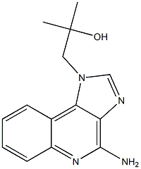 4-amino-alpha,alpha-dimethyl-1H-imidazo(4,5-c)quinolin-1-ethanol 구조식 이미지