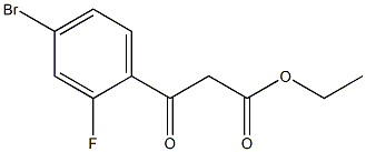 에틸3-(4-브로모-2-플루오로페닐)-3-옥소프로파노에이트 구조식 이미지