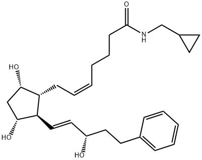 17-페닐트리노프로스타글란딘F2α시클로프로필메틸아미드 구조식 이미지