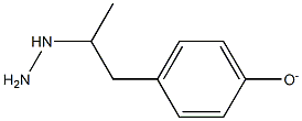 4-(2-hydrazinylpropyl)phenolate 구조식 이미지