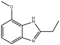 벤즈이미다졸,2-에틸-4(또는7)-메톡시-(6Cl) 구조식 이미지