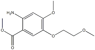 Methyl 2-amino-4-methoxy-5-(2-methoxyethoxy)benzoate 구조식 이미지