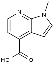 1-Methyl-7-azaindole-4-carboxylic acid Structure