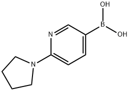 6-（pyrrolidin-1-yl）pyridine-3-boronic 구조식 이미지