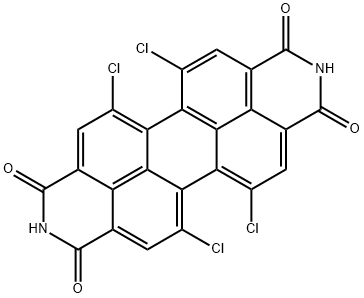 5,6,12,13-테트라클로로안트라(2,1,9-def:6,5,10-d'e'f')다이이소퀴놀린-1,3,8,10(2H,9H)-테트론 구조식 이미지