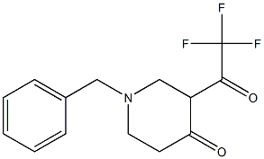 1-Benzyl-3-(2,2,2-trifluoroacetyl)piperidin-4-one 구조식 이미지