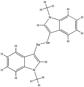 Bis(1-methyl-1H-indol-3-yl) perselenide Structure