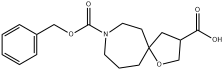 8-(Benzyloxycarbonyl)-1-Oxa-8-Azaspiro[4.6]Undecane-3-Carboxylic Acid(WX100065) 구조식 이미지