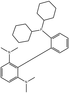 2-Dicyclohexylphosphino-2',6'-bis(diMethylaMino)-1,1'-biphenyl, Min. 98%  Cphos 구조식 이미지