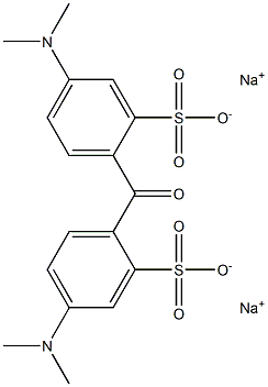 2,2'-Carbonylbis[5-(dimethylamino)benzenesulfonic acid sodium] salt Structure