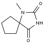1-메틸-1,3-디아자스피로[4.4]노난-2,4-디온(염분데이터:무료) 구조식 이미지