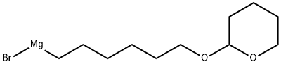 Bromo[6-[(tetrahydro-2H-pyran-2-yl)oxy]hexyl]magnesium Structure