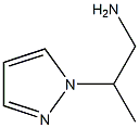 2-(1H-피라졸-1-일)-1-프로판아민(염분데이터:무료) 구조식 이미지