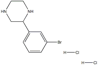 2-(3-BroMophenyl)-피페라진염산염 구조식 이미지