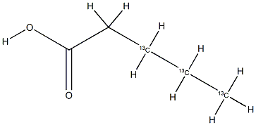 Pentanoic  acid-3,4,5-13C3 구조식 이미지