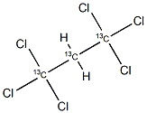 1,1,1,3,3,3-Hexachloropropane-13C3 구조식 이미지