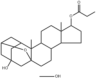 1,3-trimethylene-2',5-epoxyandrostane-3,17-diol 17-propionate Structure