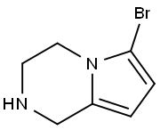 6-BroMo-1,2,3,4-테트라하이드로피롤로[1,2-a]피라진 구조식 이미지