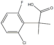 2-(2-chloro-6-fluorophenyl)-2-methylpropanoic acid 구조식 이미지