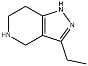 3-ethyl-4,5,6,7-tetrahydro-1H-pyrazolo[4,3-c]pyridine(SALTDATA: 2HCl) 구조식 이미지