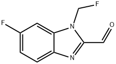 1H-Benzimidazole-2-carboxaldehyde,6-fluoro-1-(fluoromethyl)-(9CI) 구조식 이미지