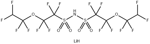 Ethanesulfonamide, 1,1,2,2-tetrafluoro-2-(1,1,2,2-tetrafluoroethoxy)-N-[[1,1,2,2-tetrafluoro-2-(1,1,2,2-tetrafluoroethoxy)ethyl]sulfonyl]-, lithium salt (1:1) Structure