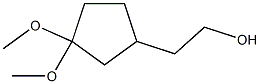 2-(3,3-dimethoxycyclopentyl)ethanol 구조식 이미지