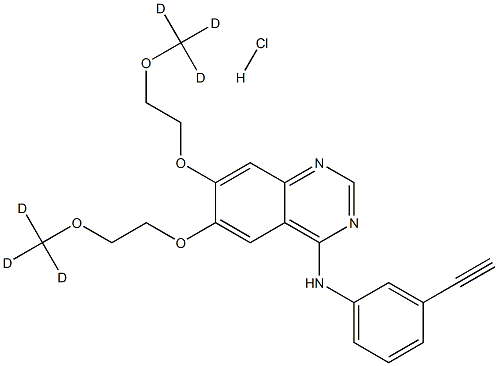 Erlotinib D6 HCl Structure