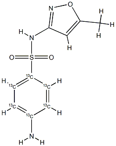 SulfaMethoxazole-13C6 Structure