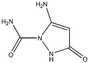 1H-Pyrazole-1-carboxamide,5-amino-2,3-dihydro-3-oxo-(9CI) 구조식 이미지