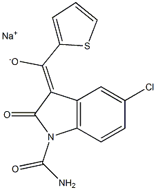 Tenidap sodium salt Structure