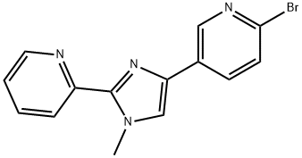 2-Bromo-5-(1-methyl-2-pyridin-2-yl-1H-imidazol-4-yl)-pyridine Structure