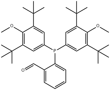 2-[Bis(3,5-di-t-butyl-4-methoxyphenyl)phosphino]benzaldehyde, min. 97% Structure