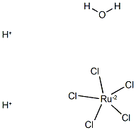 dihydrogen aquapentachlororuthenate  Structure