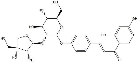 isoliquiritin apioside 구조식 이미지