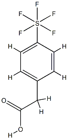 4-(Pentafluorosulfur)phenylaceticacid Structure