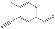 5-Fluoro-2-formylisonicotinonitrile 구조식 이미지