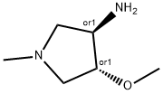 trans-4-methoxy-1-methyl-3-pyrrolidinamine(SALTDATA: 2HCl) 구조식 이미지
