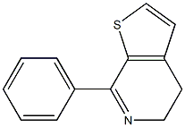 4-페닐-6,7-디히드로티에노2,3-c피리딘 구조식 이미지