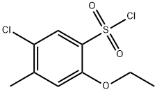 5-클로로-2-에톡시-4-메틸벤젠설포닐클로라이드(SALTDATA:FREE) 구조식 이미지