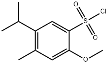 5-이소프로필-2-메톡시-4-메틸벤젠술포닐염화물(염분데이터:무료) 구조식 이미지