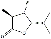 2(3H)-Furanone,dihydro-3,4-dimethyl-5-(1-methylethyl)-,(3alpha,4bta,5bta)-(9CI) 구조식 이미지