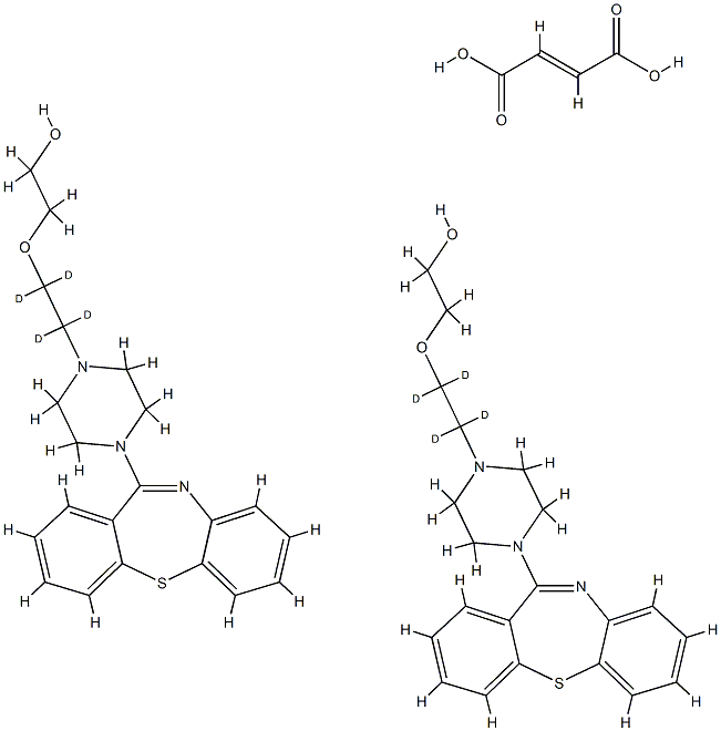 Quetiapine-d4 HeMifuMarate Structure