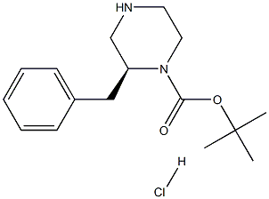 (S)-1-N-BOC-2-BENZYL-PIPERAZINE-HCl Structure