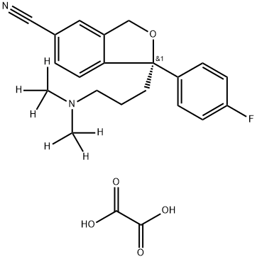 (S)-Citalopram-d6 Oxalate Structure