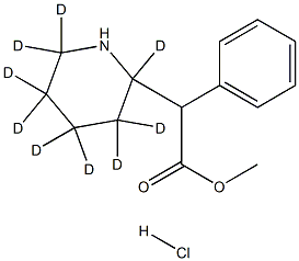 Methylphenidate-D9 HCl (Racemic mixture of erythro and threo isomers) Structure