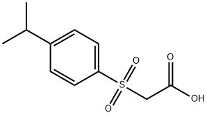 2-(4-isopropylphenylsulfonyl)acetic acid 구조식 이미지