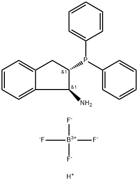 (1S,2S)-2-(Diphenylphosphino)-2,3-dihydro-1H-inden-1-aminiumtetrafluoroborate,min.97% 구조식 이미지