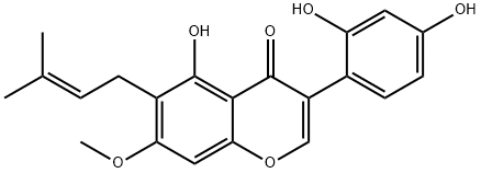 7-O-Methylluteone 구조식 이미지