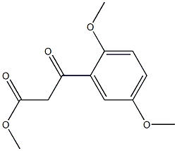 2,5-Dimethoxy-beta-oxobenzenepropanoic acid methyl ester Structure